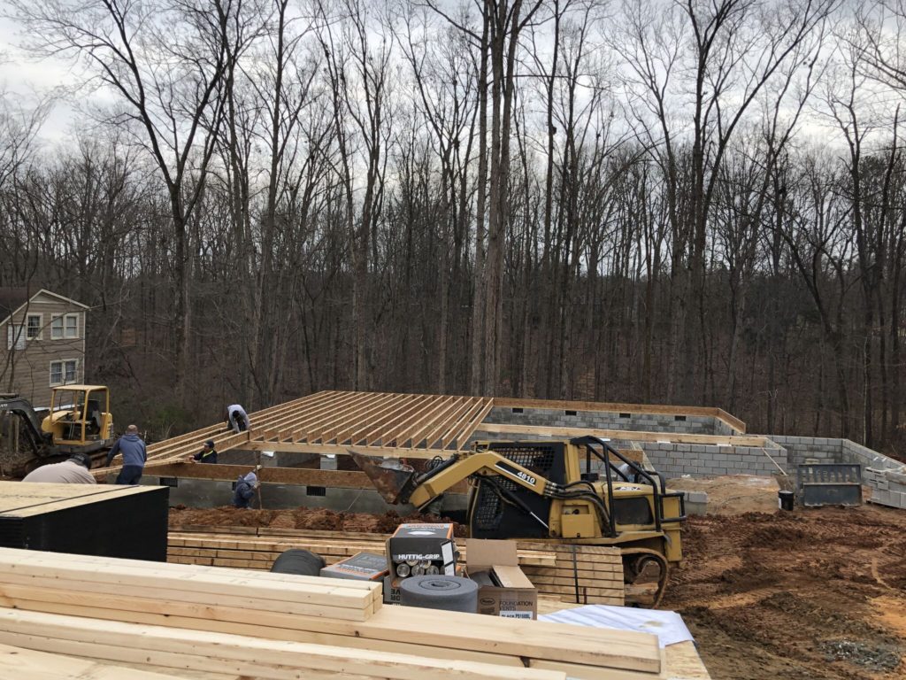 Charlotte Custom Home Builder Framing 